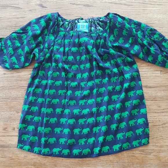 escapada Tops - Escapada Elephant Print Short Sleeve Top